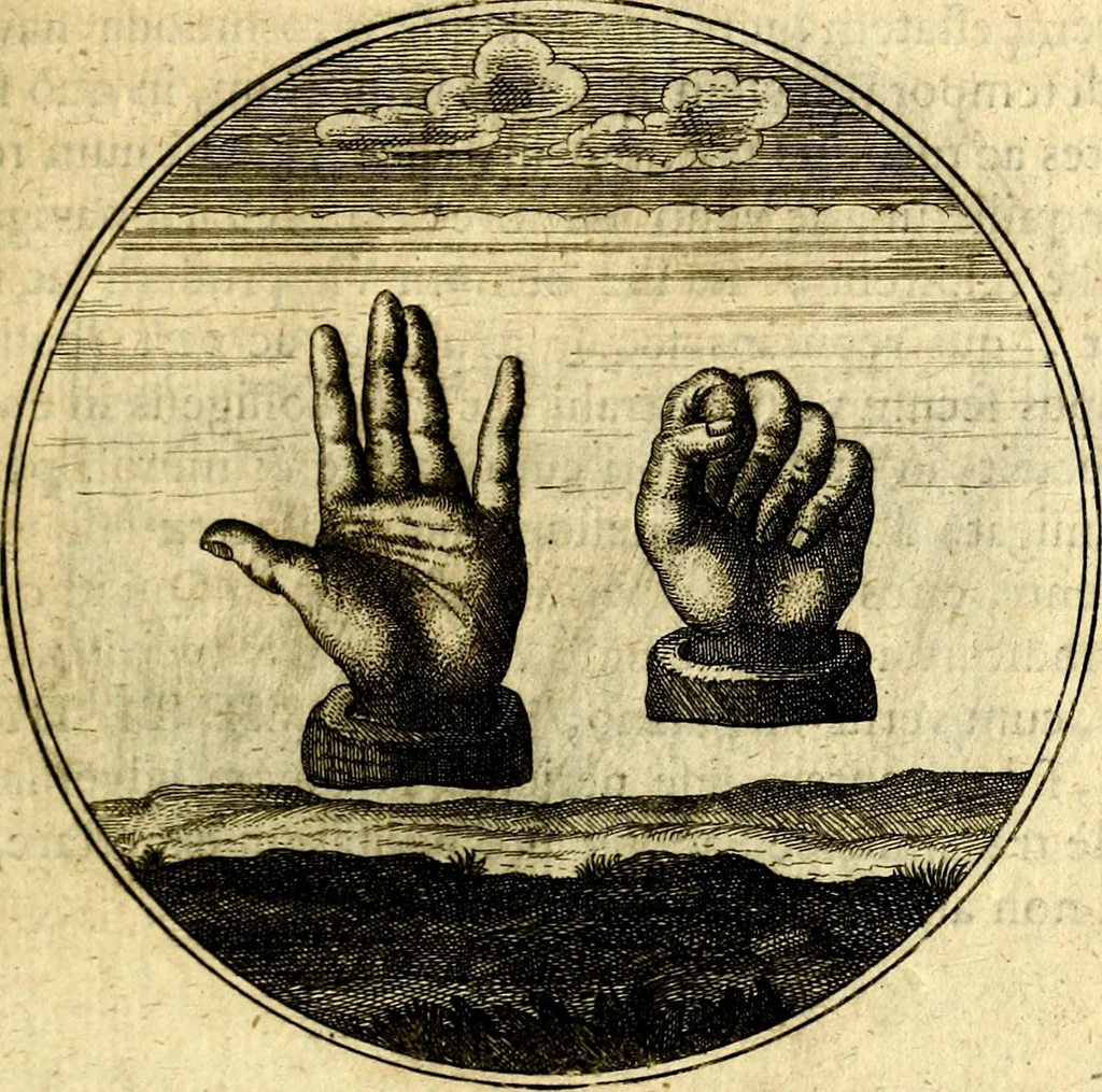 An illustration from Emblemata moralia, 1697, leaf 56