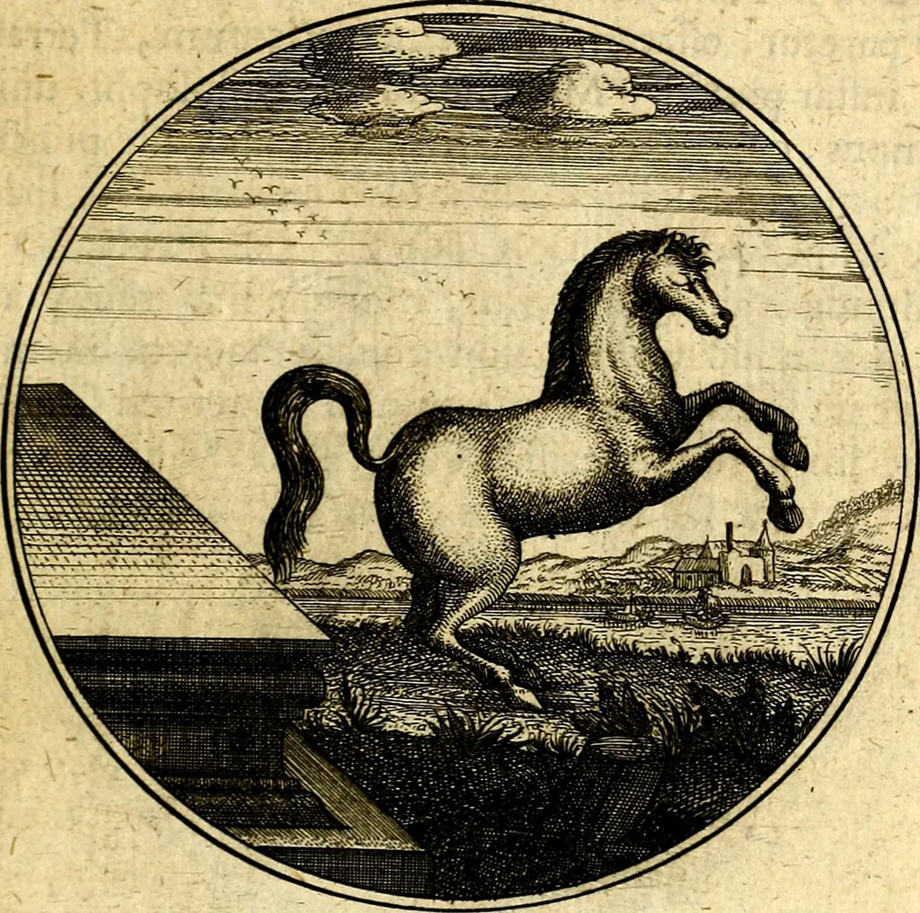 An illustration from Emblemata moralia, 1697, leaf 60