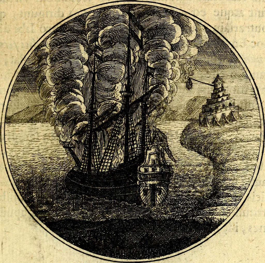 An illustration from Emblemata moralia, 1697, leaf 64