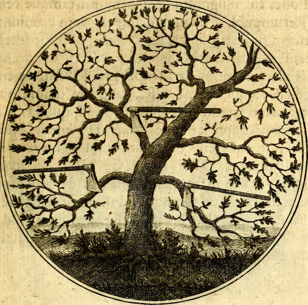 An illustration from Emblemata moralia, 1697, leaf 66