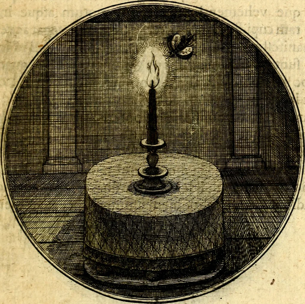 An illustration from Emblemata moralia, 1697, leaf 76