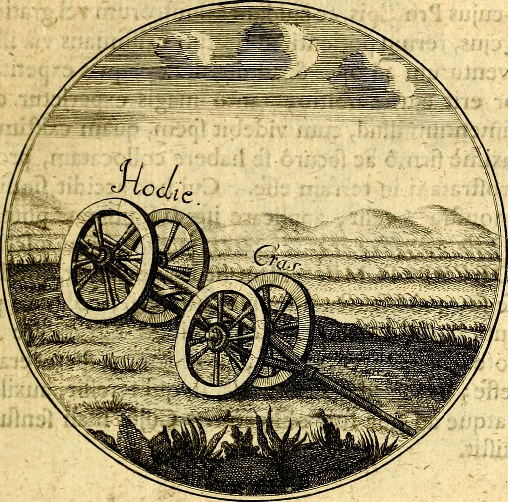 An illustration from Emblemata moralia, 1697, leaf 88