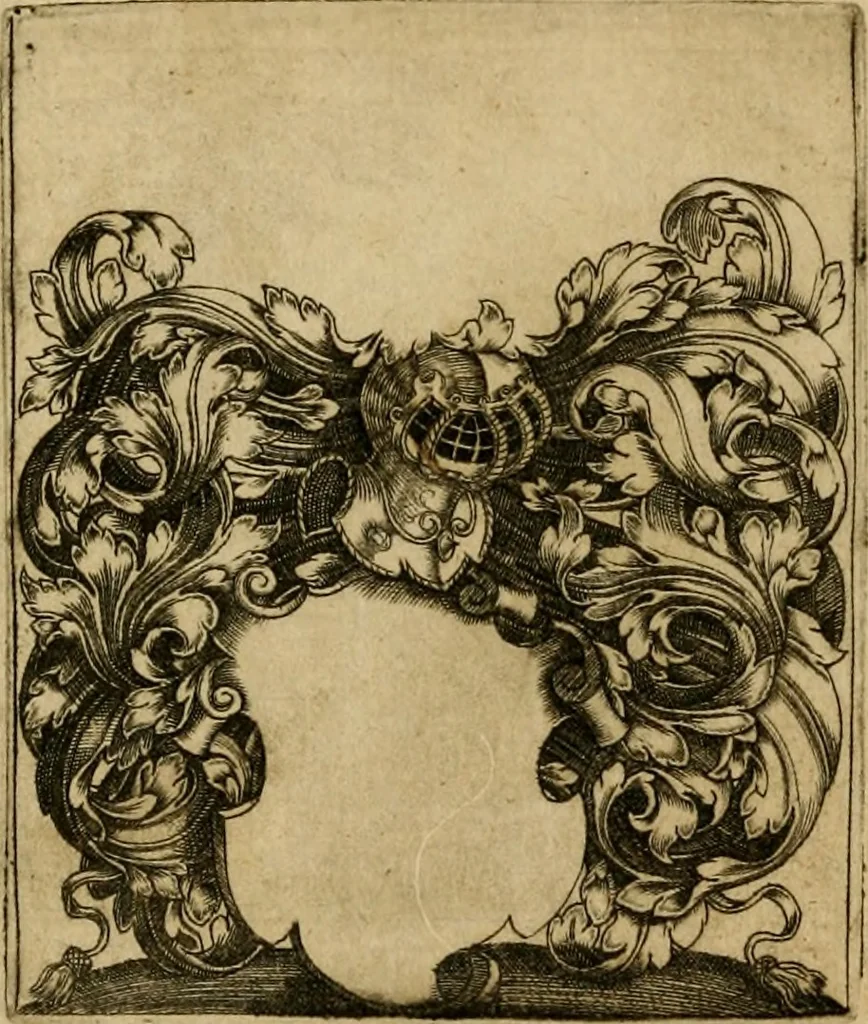 An illustration from Emblemata nobilitati et vulgo scitu digna : singulis historijs symbola adscripta & elegantes versus historiam explica[n]tes : accessit galearu[m] expositio, & disceptatio de origine nobilitatis, 1592, leaf 109
