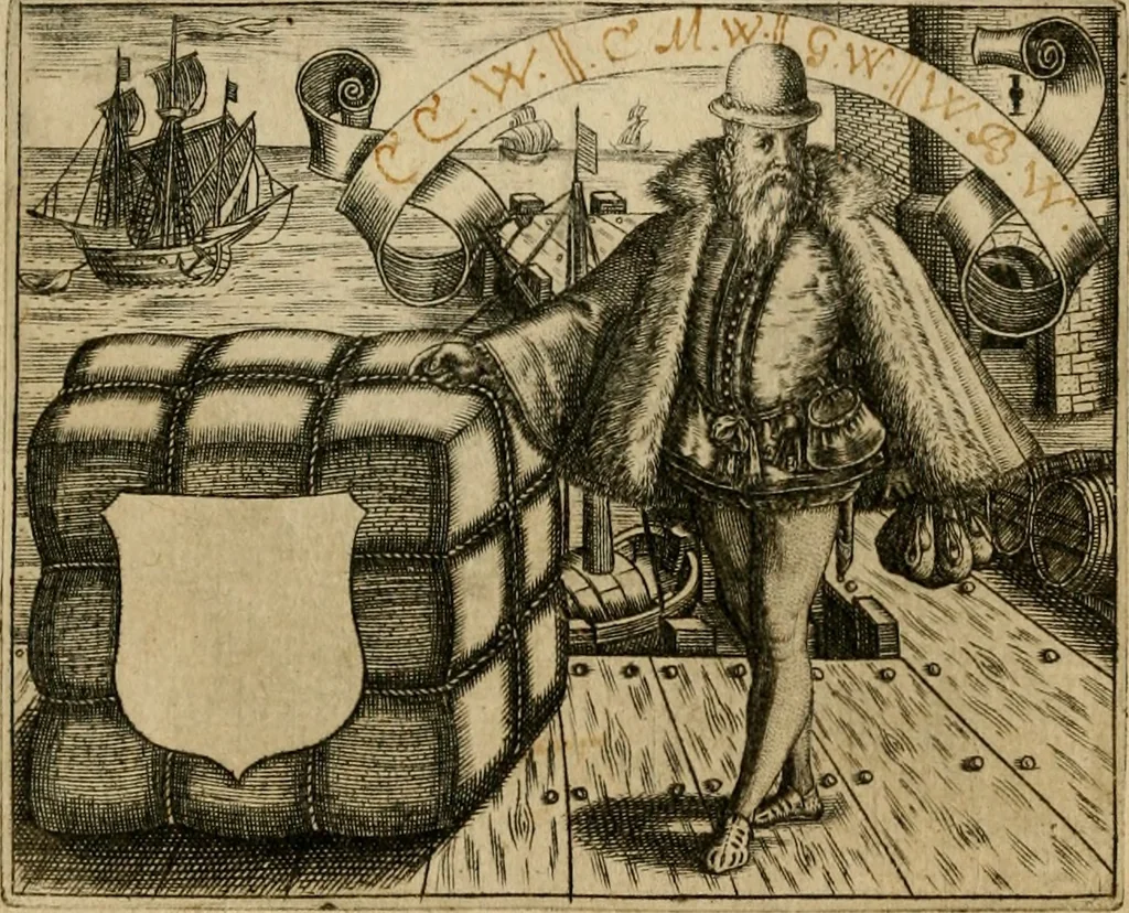 An illustration from Emblemata nobilitati et vulgo scitu digna : singulis historijs symbola adscripta & elegantes versus historiam explica[n]tes : accessit galearu[m] expositio, & disceptatio de origine nobilitatis, 1592, leaf 125