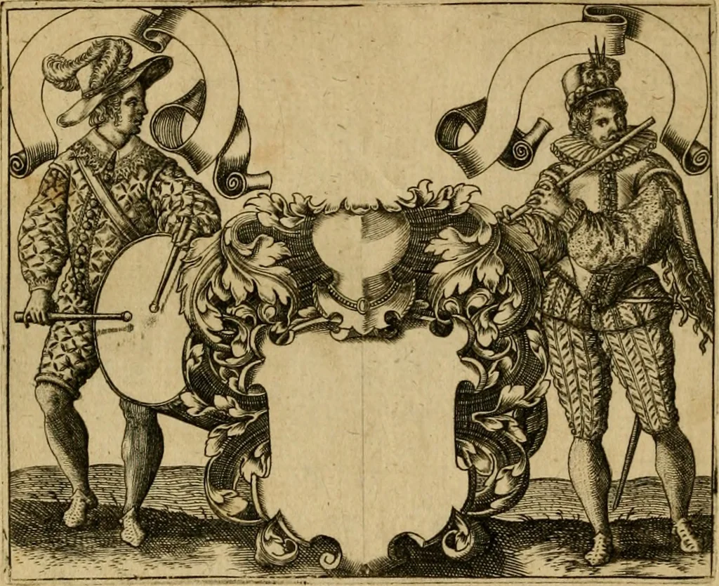 An illustration from Emblemata nobilitati et vulgo scitu digna : singulis historijs symbola adscripta & elegantes versus historiam explica[n]tes : accessit galearu[m] expositio, & disceptatio de origine nobilitatis, 1592, leaf 137