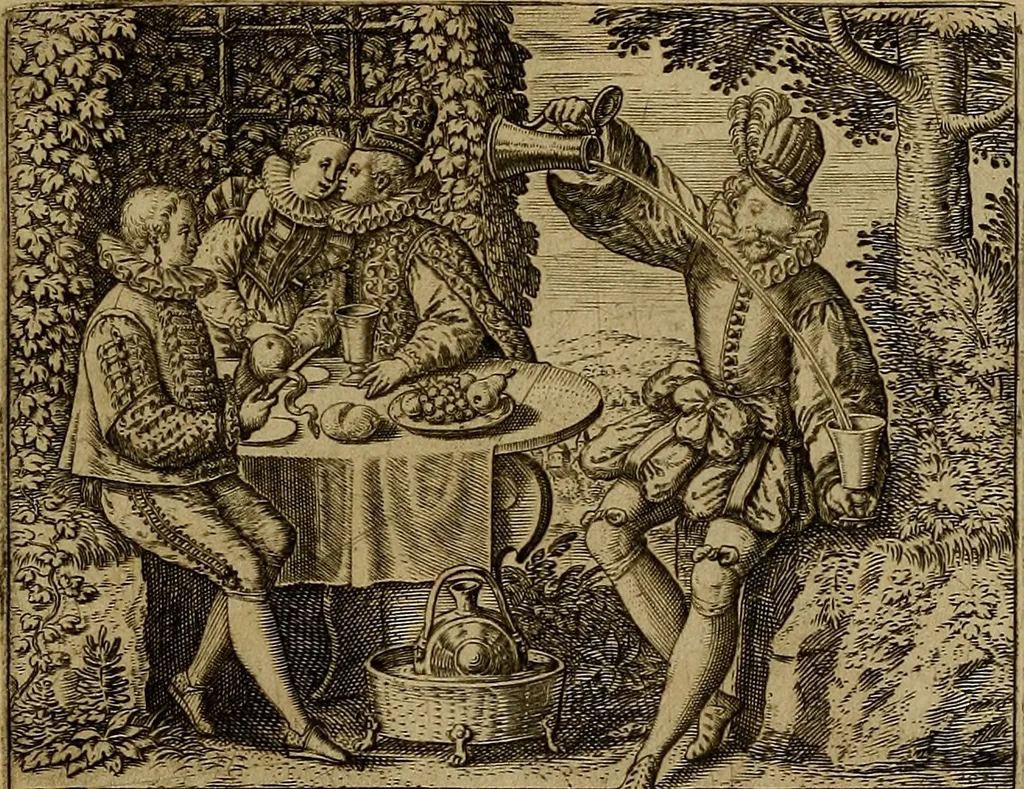 An illustration from Emblemata nobilitati et vulgo scitu digna : singulis historijs symbola adscripta & elegantes versus historiam explica[n]tes : accessit galearu[m] expositio, & disceptatio de origine nobilitatis, 1592, leaf 150