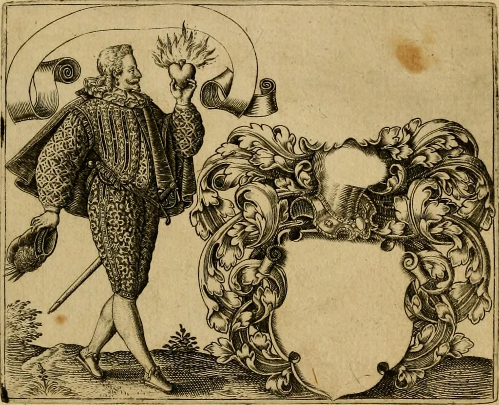 An illustration from Emblemata nobilitati et vulgo scitu digna : singulis historijs symbola adscripta & elegantes versus historiam explica[n]tes : accessit galearu[m] expositio, & disceptatio de origine nobilitatis, 1592, leaf 153