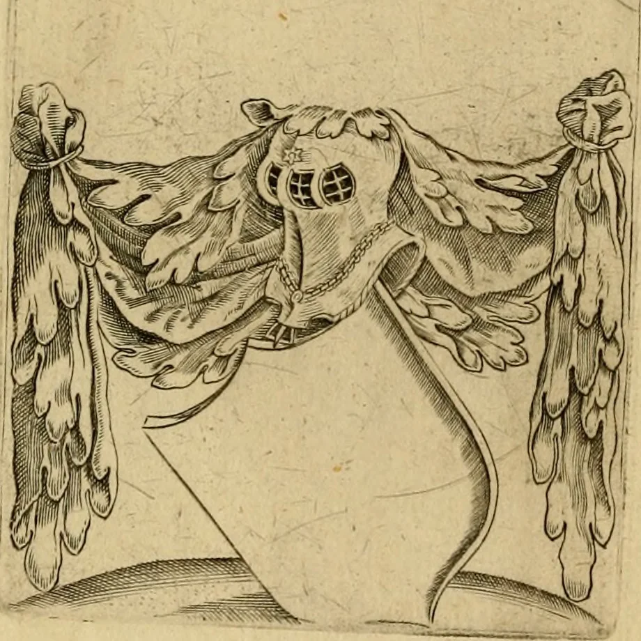 An illustration from Emblemata nobilitati et vulgo scitu digna : singulis historijs symbola adscripta & elegantes versus historiam explica[n]tes : accessit galearu[m] expositio, & disceptatio de origine nobilitatis, 1592, leaf 183
