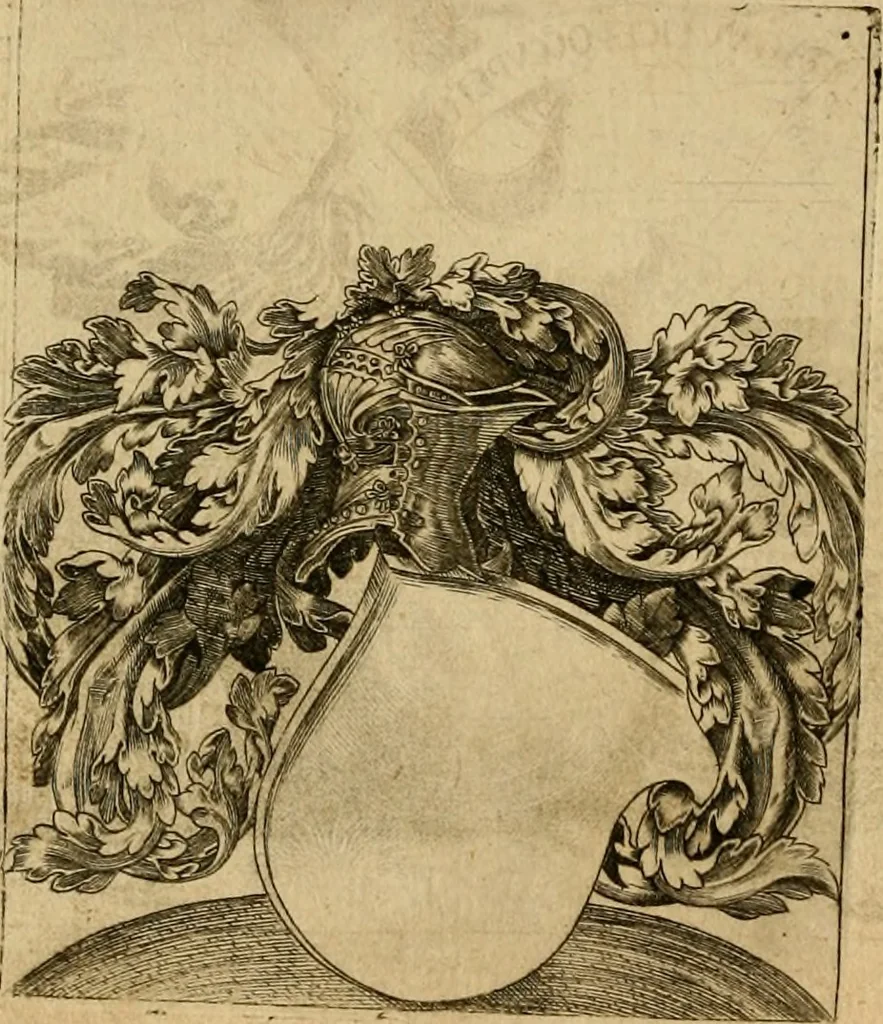 An illustration from Emblemata nobilitati et vulgo scitu digna : singulis historijs symbola adscripta & elegantes versus historiam explica[n]tes : accessit galearu[m] expositio, & disceptatio de origine nobilitatis, 1592, leaf 187