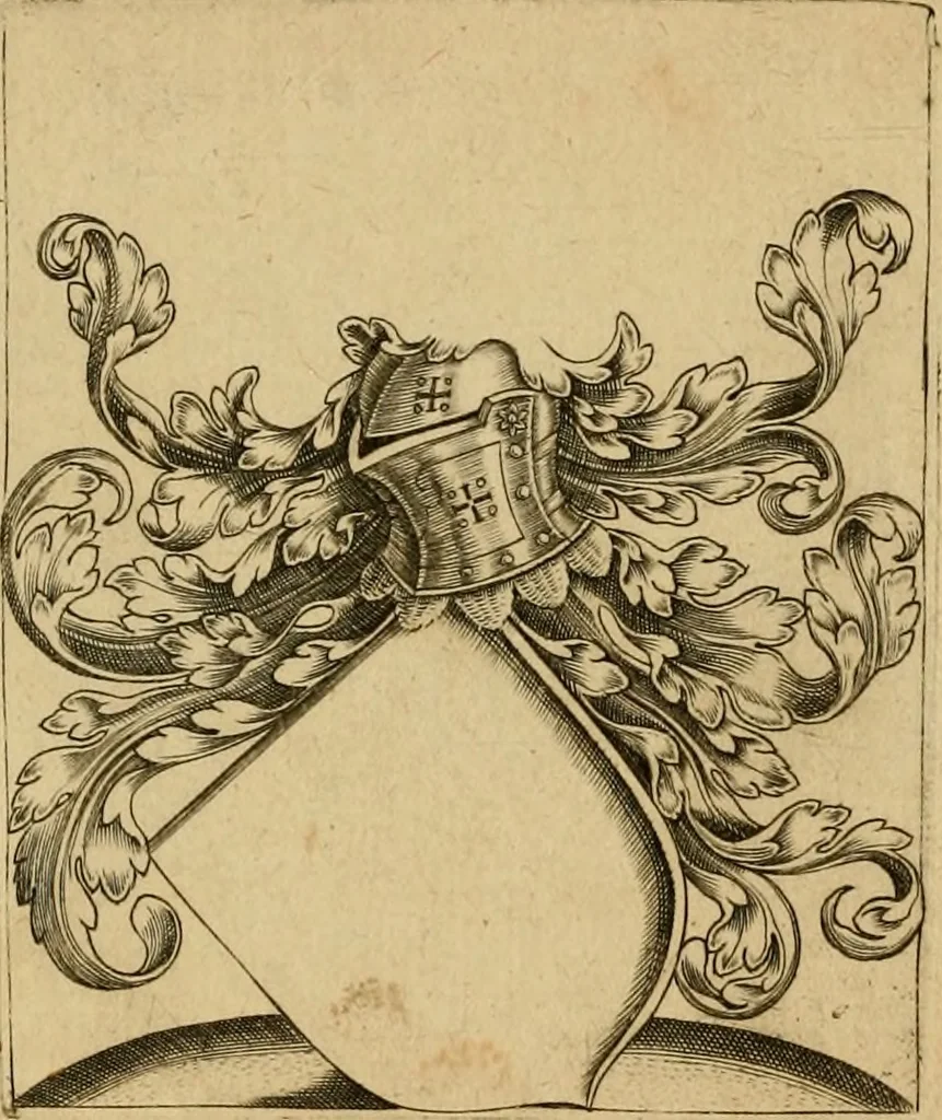 An illustration from Emblemata nobilitati et vulgo scitu digna : singulis historijs symbola adscripta & elegantes versus historiam explica[n]tes : accessit galearu[m] expositio, & disceptatio de origine nobilitatis, 1592, leaf 203