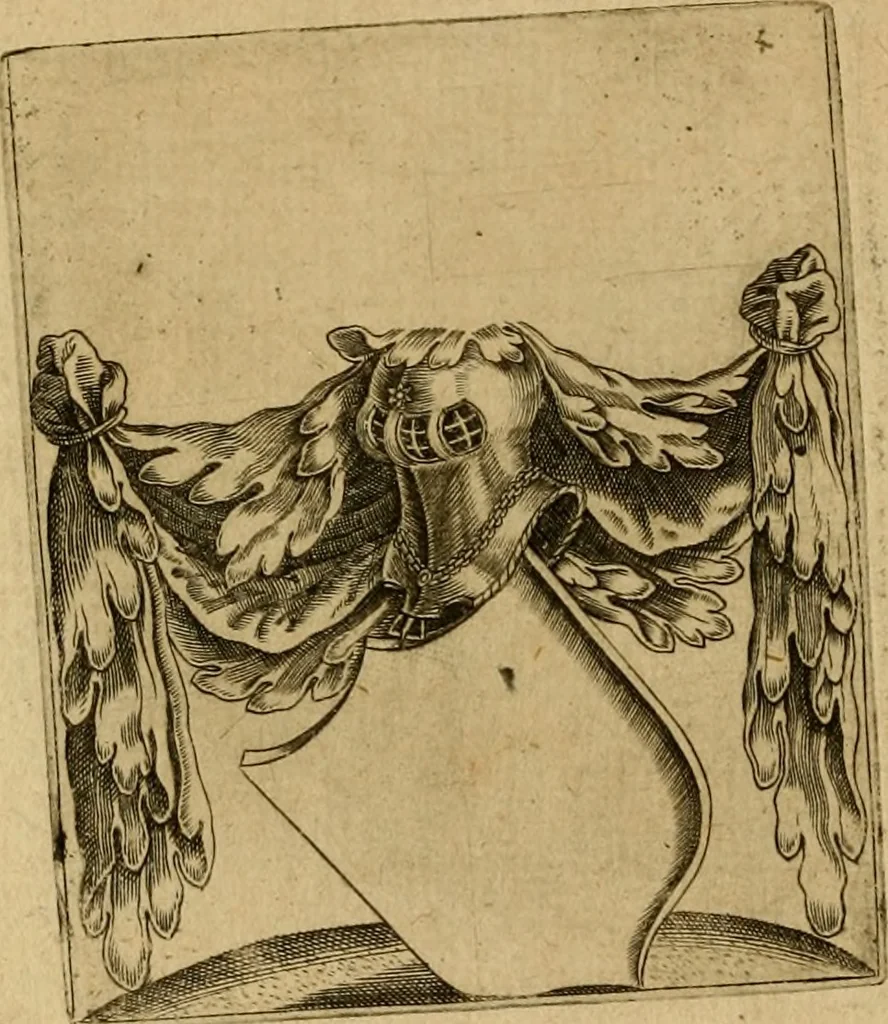 An illustration from Emblemata nobilitati et vulgo scitu digna : singulis historijs symbola adscripta & elegantes versus historiam explica[n]tes : accessit galearu[m] expositio, & disceptatio de origine nobilitatis, 1592, leaf 215