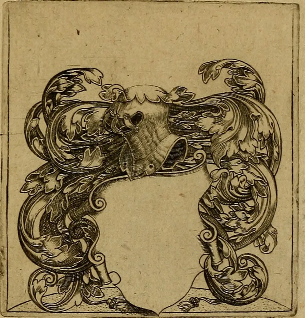 An illustration from Emblemata nobilitati et vulgo scitu digna : singulis historijs symbola adscripta & elegantes versus historiam explica[n]tes : accessit galearu[m] expositio, & disceptatio de origine nobilitatis, 1592, leaf 218