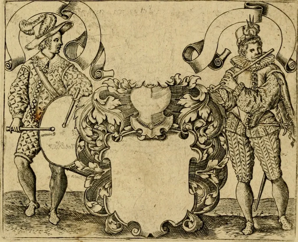 An illustration from Emblemata nobilitati et vulgo scitu digna : singulis historijs symbola adscripta & elegantes versus historiam explica[n]tes : accessit galearu[m] expositio, & disceptatio de origine nobilitatis, 1592, leaf 233