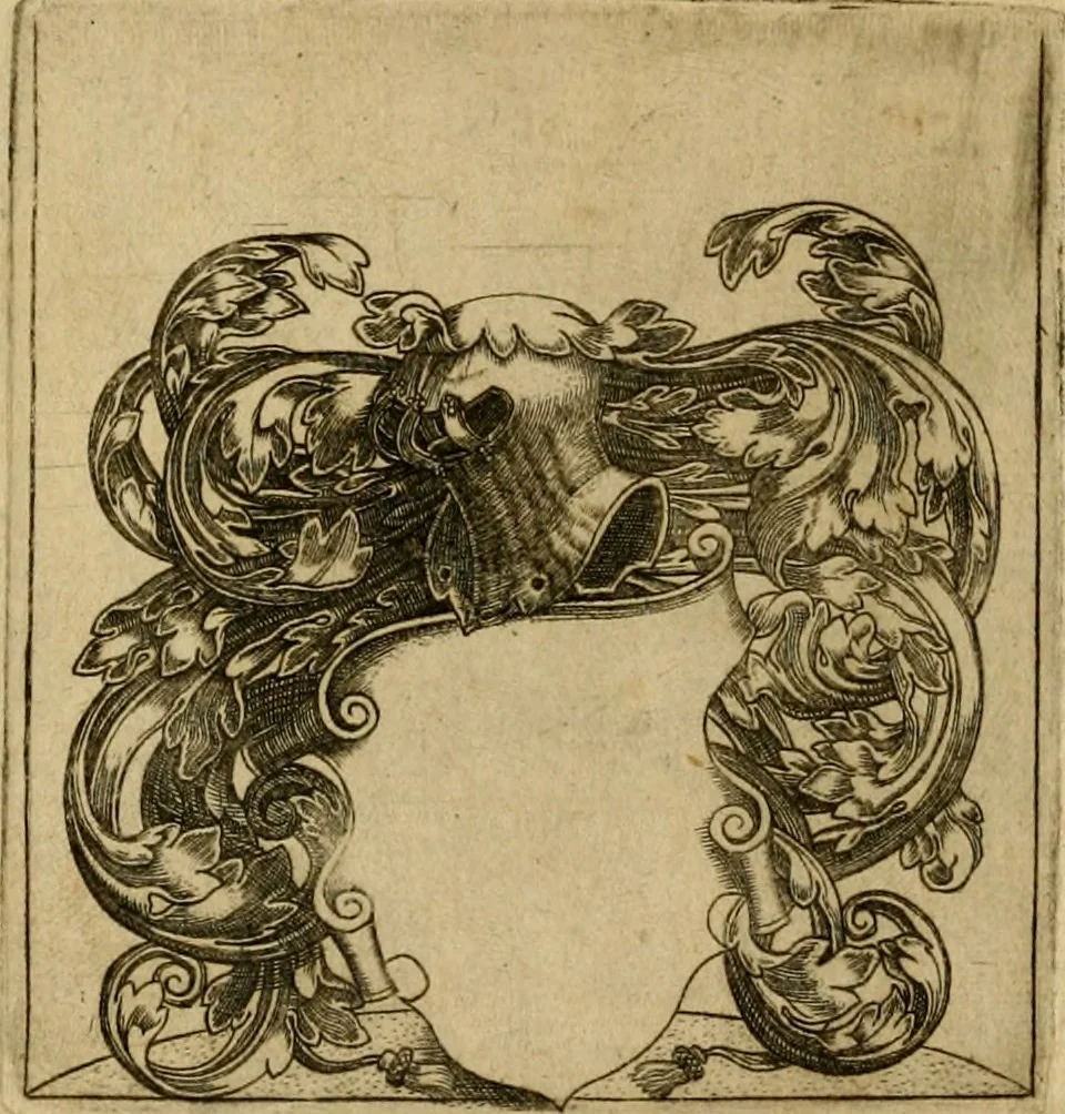 An illustration from Emblemata nobilitati et vulgo scitu digna : singulis historijs symbola adscripta & elegantes versus historiam explica[n]tes : accessit galearu[m] expositio, & disceptatio de origine nobilitatis, 1592, leaf 261