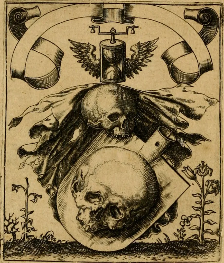 An illustration from Emblemata nobilitati et vulgo scitu digna : singulis historijs symbola adscripta & elegantes versus historiam explica[n]tes : accessit galearu[m] expositio, & disceptatio de origine nobilitatis, 1592, leaf 271