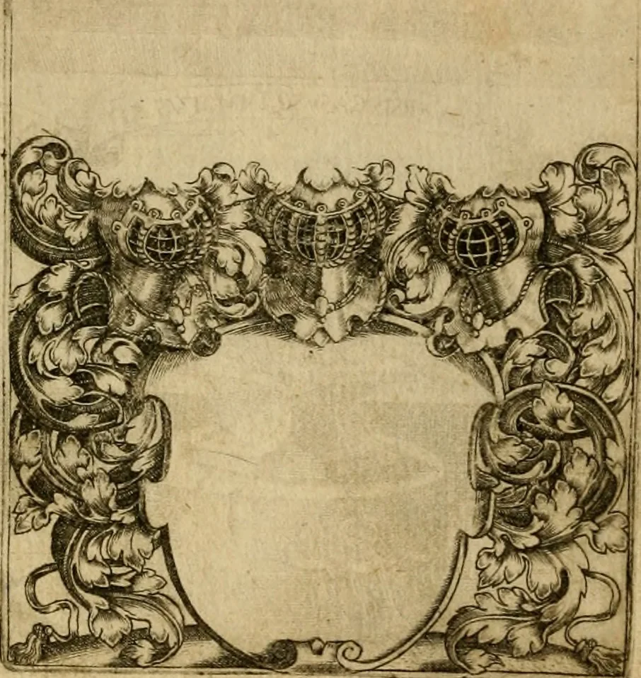 An illustration from Emblemata nobilitati et vulgo scitu digna : singulis historijs symbola adscripta & elegantes versus historiam explica[n]tes : accessit galearu[m] expositio, & disceptatio de origine nobilitatis, 1592, leaf 55