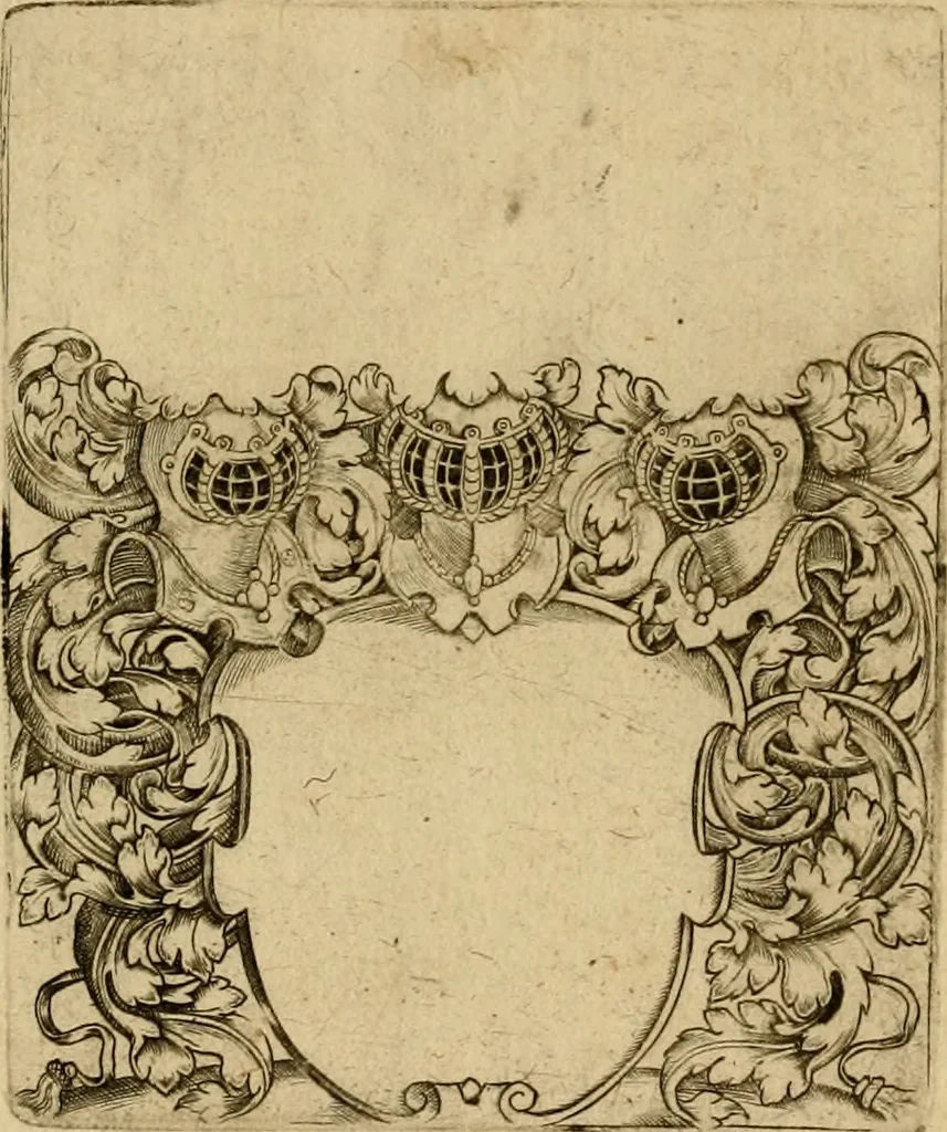 An illustration from Emblemata nobilitati et vulgo scitu digna : singulis historijs symbola adscripta & elegantes versus historiam explica[n]tes : accessit galearu[m] expositio, & disceptatio de origine nobilitatis, 1592, leaf 69