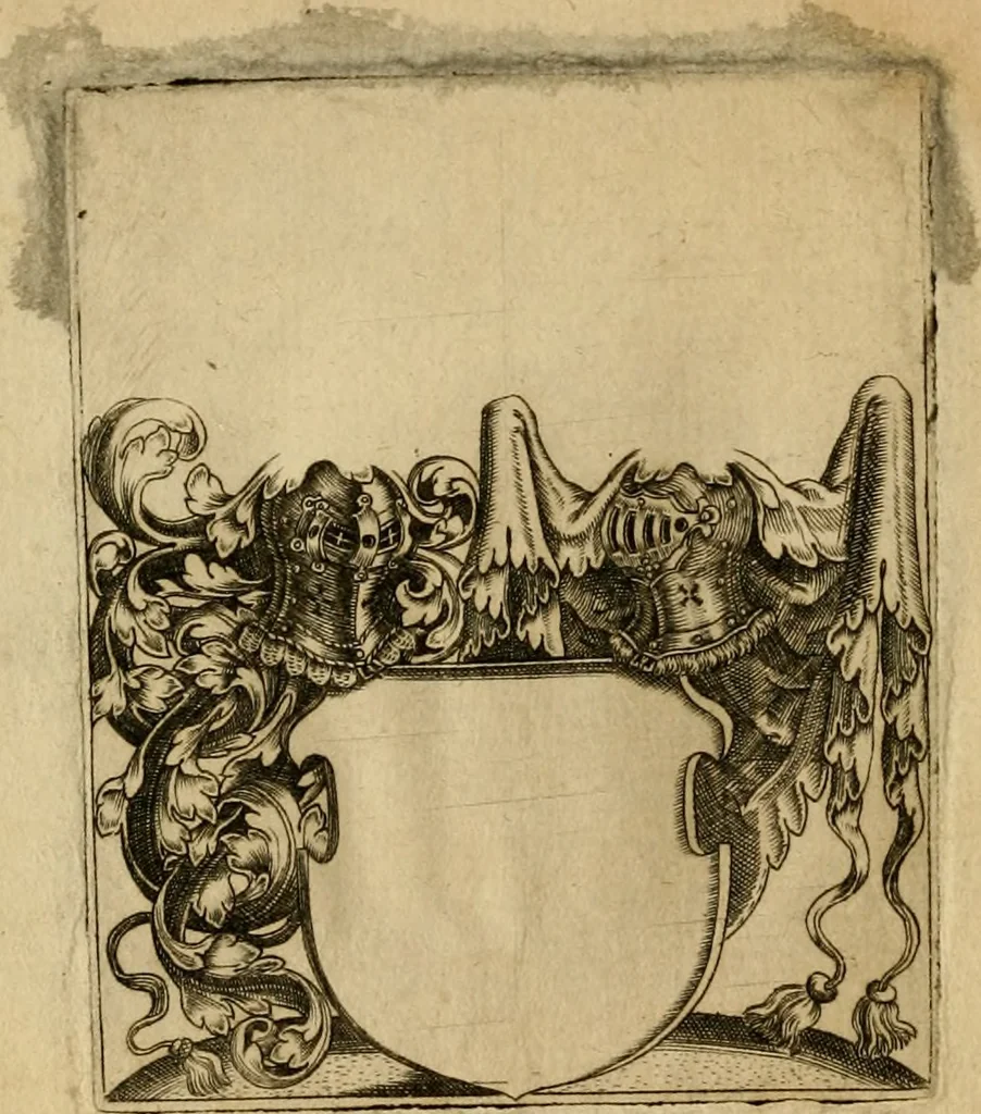 An illustration from Emblemata nobilitati et vulgo scitu digna : singulis historijs symbola adscripta & elegantes versus historiam explica[n]tes : accessit galearu[m] expositio, & disceptatio de origine nobilitatis, 1592, leaf 75