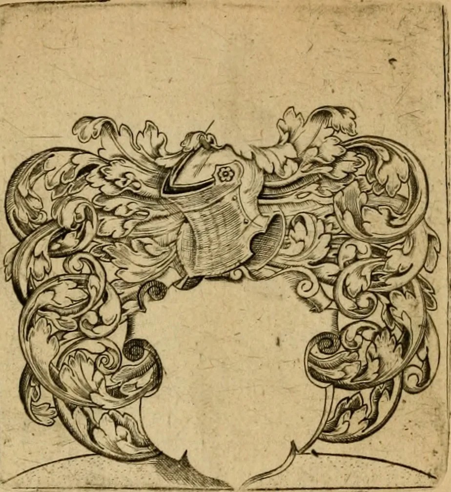 An illustration from Emblemata nobilitati et vulgo scitu digna : singulis historijs symbola adscripta & elegantes versus historiam explica[n]tes : accessit galearu[m] expositio, & disceptatio de origine nobilitatis, 1592, leaf 91