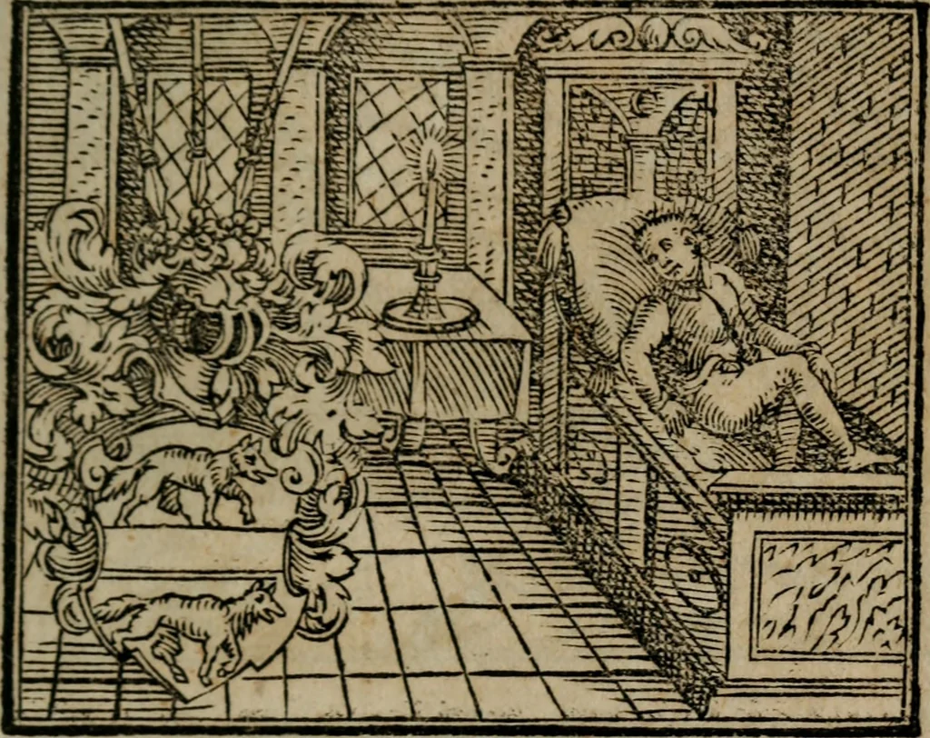 An illustration from Emblemata physico-ethica, hoc est, Naturae morum moderatricis picta praecepta : à Nicolao Taurello Montbelgardensi ... observata, & vario conscripta carmine, 1602, leaf 116