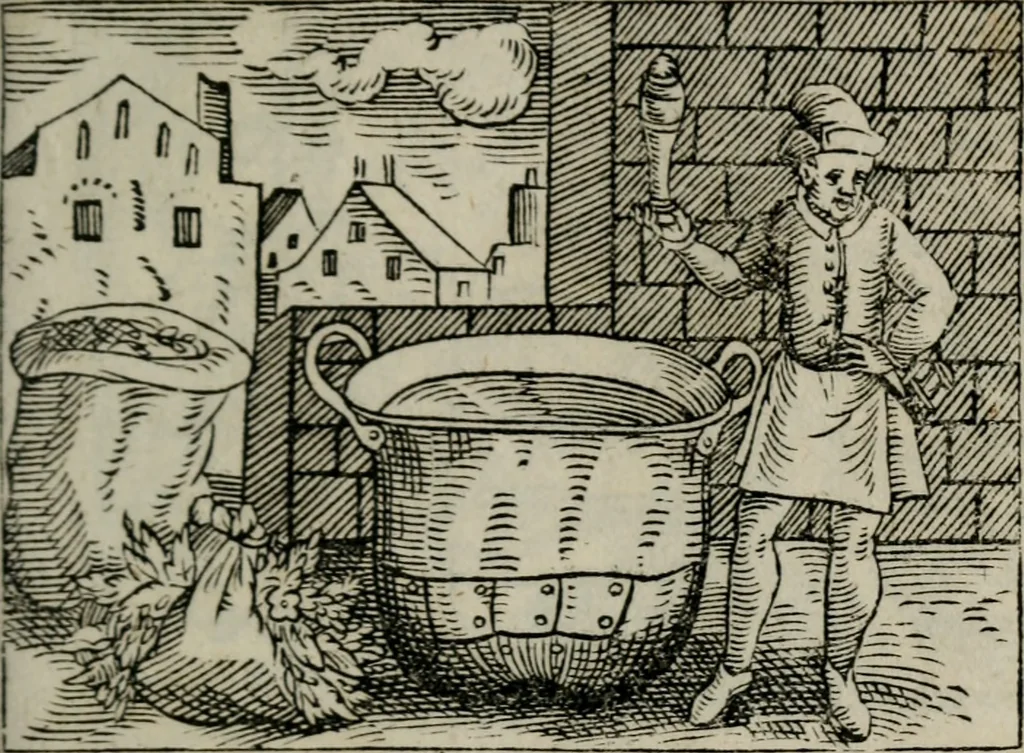 An illustration from Emblemata physico-ethica, hoc est, Naturae morum moderatricis picta praecepta : à Nicolao Taurello Montbelgardensi ... observata, & vario conscripta carmine, 1602, leaf 132