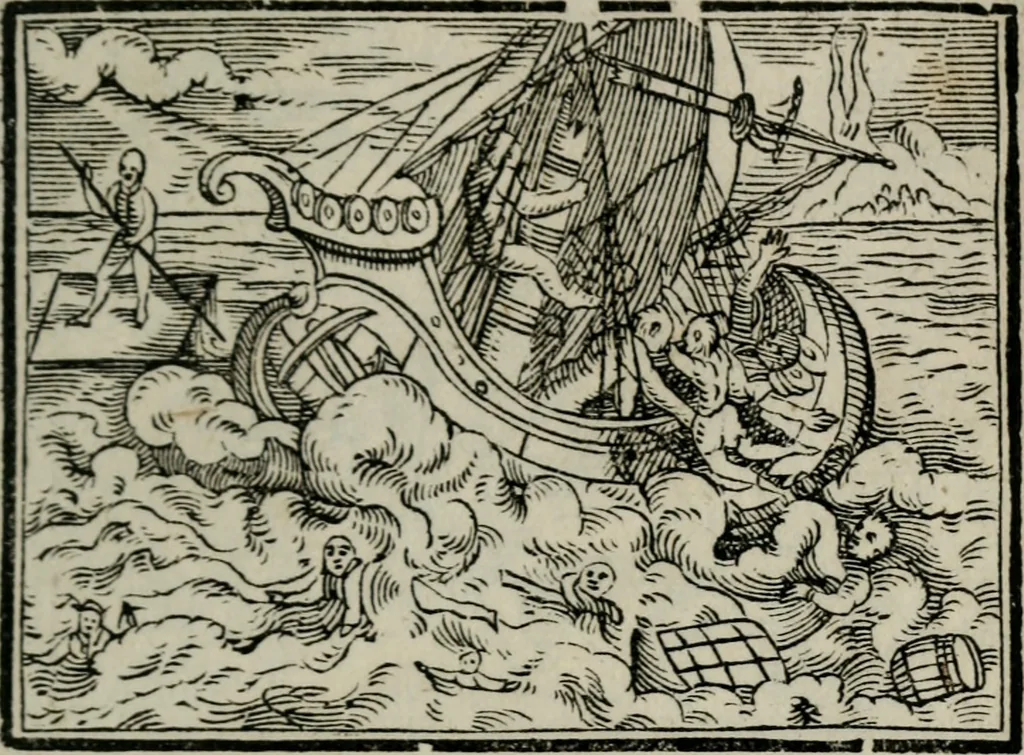 An illustration from Emblemata physico-ethica, hoc est, Naturae morum moderatricis picta praecepta : à Nicolao Taurello Montbelgardensi ... observata, & vario conscripta carmine, 1602, leaf 136