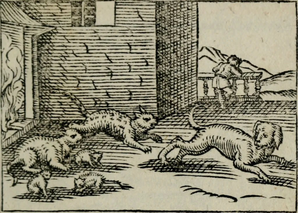 An illustration from Emblemata physico-ethica, hoc est, Naturae morum moderatricis picta praecepta : à Nicolao Taurello Montbelgardensi ... observata, & vario conscripta carmine, 1602, leaf 152