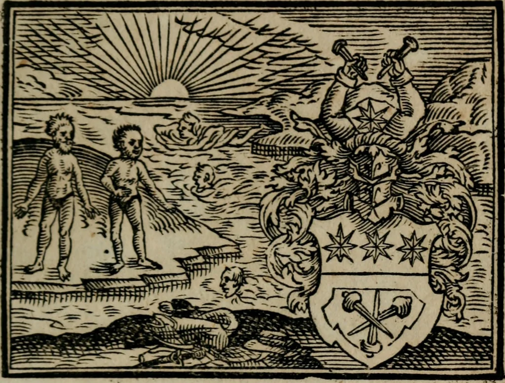 An illustration from Emblemata physico-ethica, hoc est, Naturae morum moderatricis picta praecepta : à Nicolao Taurello Montbelgardensi ... observata, & vario conscripta carmine, 1602, leaf 168