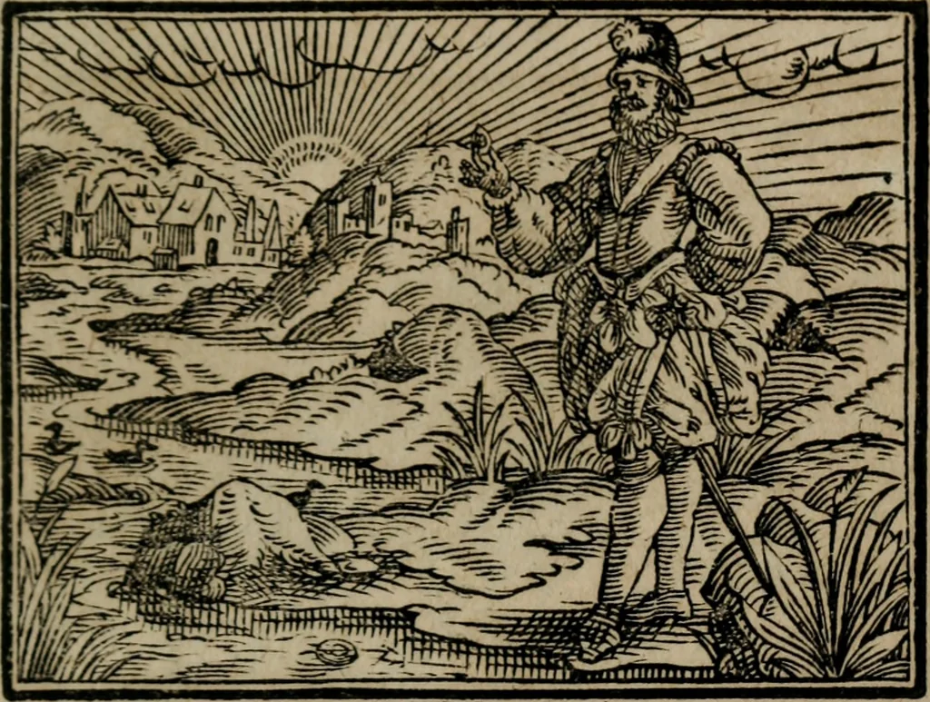 An illustration from Emblemata physico-ethica, hoc est, Naturae morum moderatricis picta praecepta : à Nicolao Taurello Montbelgardensi ... observata, & vario conscripta carmine, 1602, leaf 170