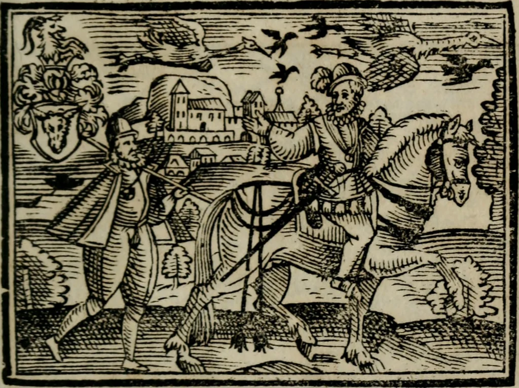 An illustration from Emblemata physico-ethica, hoc est, Naturae morum moderatricis picta praecepta : à Nicolao Taurello Montbelgardensi ... observata, & vario conscripta carmine, 1602, leaf 180