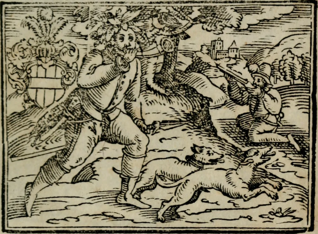 An illustration from Emblemata physico-ethica, hoc est, Naturae morum moderatricis picta praecepta : à Nicolao Taurello Montbelgardensi ... observata, & vario conscripta carmine, 1602, leaf 184