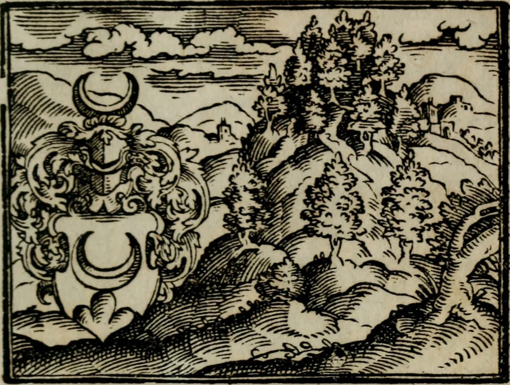 An illustration from Emblemata physico-ethica, hoc est, Naturae morum moderatricis picta praecepta : à Nicolao Taurello Montbelgardensi ... observata, & vario conscripta carmine, 1602, leaf 190