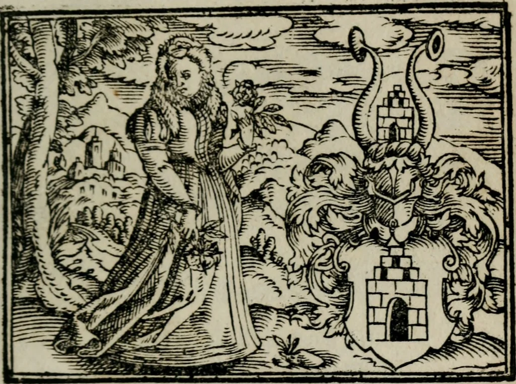 An illustration from Emblemata physico-ethica, hoc est, Naturae morum moderatricis picta praecepta : à Nicolao Taurello Montbelgardensi ... observata, & vario conscripta carmine, 1602, leaf 196