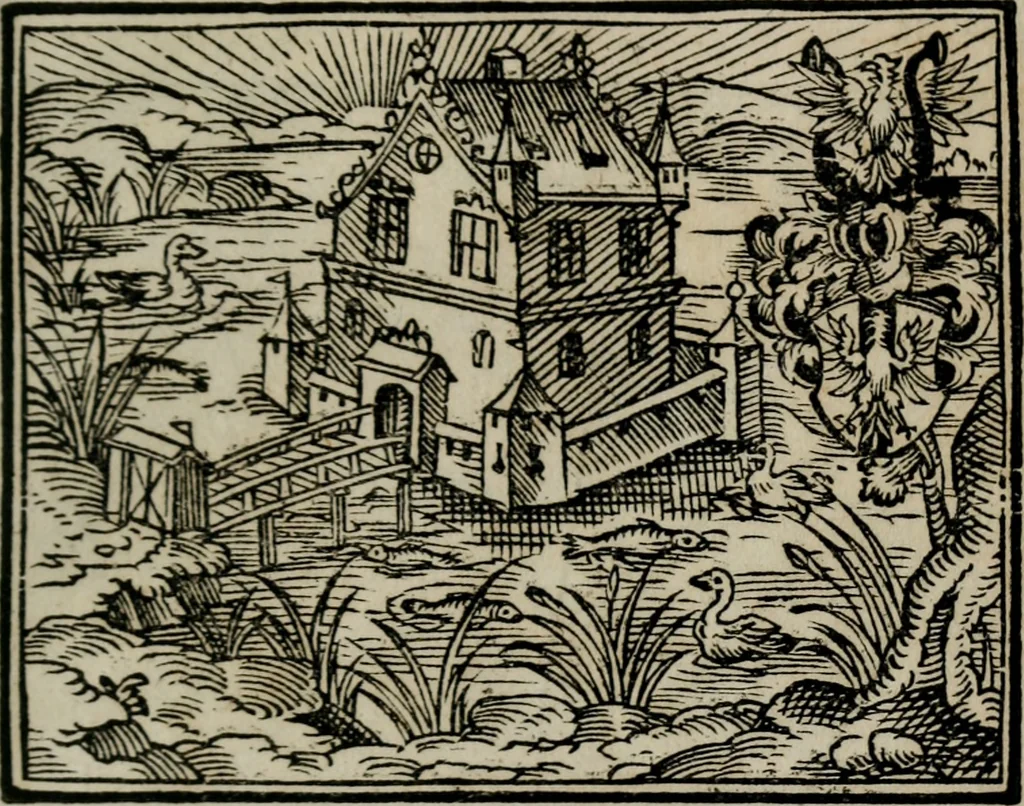 An illustration from Emblemata physico-ethica, hoc est, Naturae morum moderatricis picta praecepta : à Nicolao Taurello Montbelgardensi ... observata, & vario conscripta carmine, 1602, leaf 222