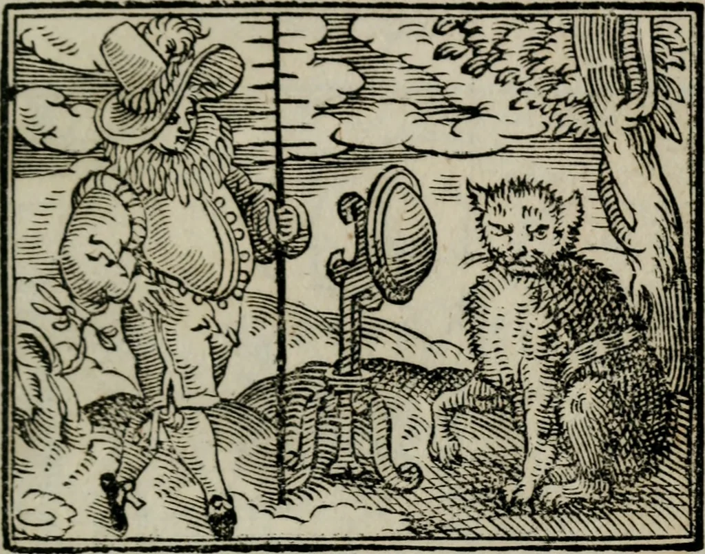 An illustration from Emblemata physico-ethica, hoc est, Naturae morum moderatricis picta praecepta : à Nicolao Taurello Montbelgardensi ... observata, & vario conscripta carmine, 1602, leaf 256