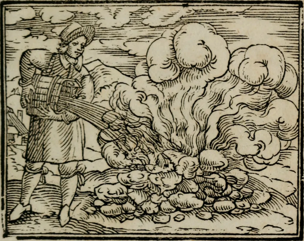 An illustration from Emblemata physico-ethica, hoc est, Naturae morum moderatricis picta praecepta : à Nicolao Taurello Montbelgardensi ... observata, & vario conscripta carmine, 1602, leaf 258