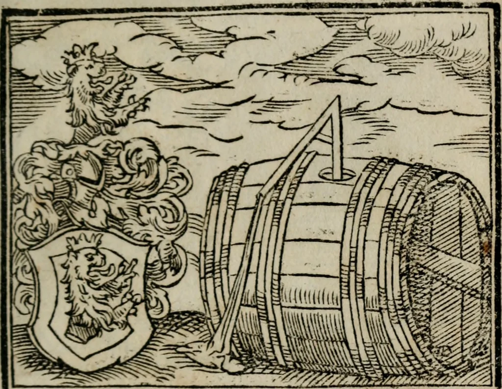 An illustration from Emblemata physico-ethica, hoc est, Naturae morum moderatricis picta praecepta : à Nicolao Taurello Montbelgardensi ... observata, & vario conscripta carmine, 1602, leaf 260