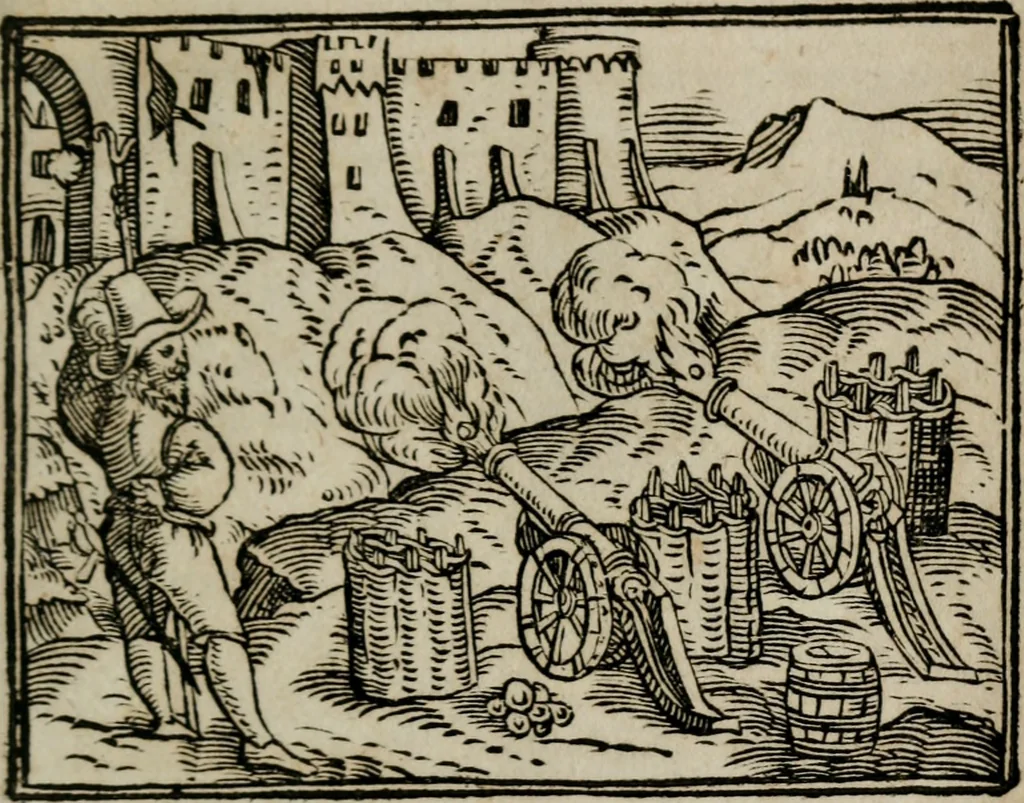 An illustration from Emblemata physico-ethica, hoc est, Naturae morum moderatricis picta praecepta : à Nicolao Taurello Montbelgardensi ... observata, & vario conscripta carmine, 1602, leaf 264