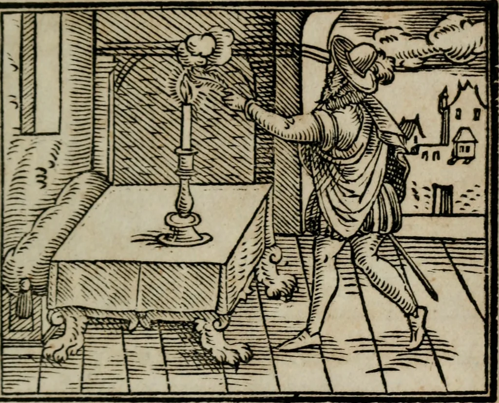 An illustration from Emblemata physico-ethica, hoc est, Naturae morum moderatricis picta praecepta : à Nicolao Taurello Montbelgardensi ... observata, & vario conscripta carmine, 1602, leaf 266
