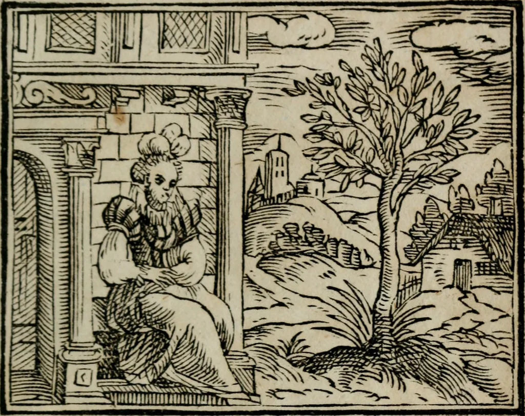 An illustration from Emblemata physico-ethica, hoc est, Naturae morum moderatricis picta praecepta : à Nicolao Taurello Montbelgardensi ... observata, & vario conscripta carmine, 1602, leaf 268