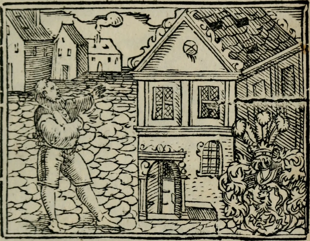 An illustration from Emblemata physico-ethica, hoc est, Naturae morum moderatricis picta praecepta : à Nicolao Taurello Montbelgardensi ... observata, & vario conscripta carmine, 1602, leaf 274