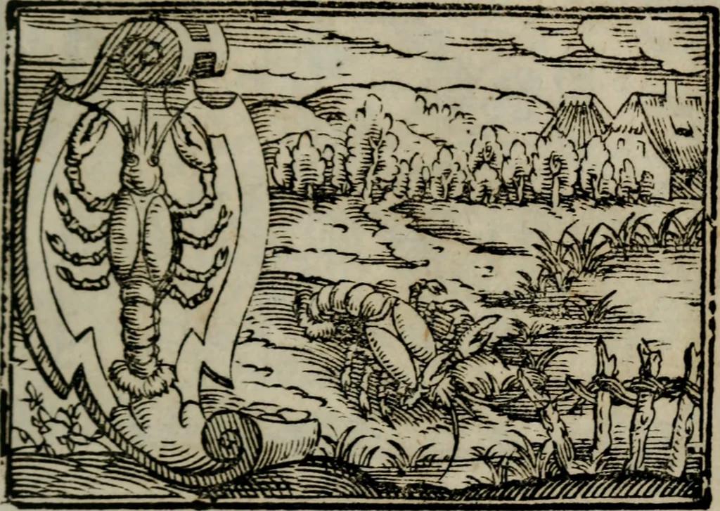 An illustration from Emblemata physico-ethica, hoc est, Naturae morum moderatricis picta praecepta : à Nicolao Taurello Montbelgardensi ... observata, & vario conscripta carmine, 1602, leaf 50