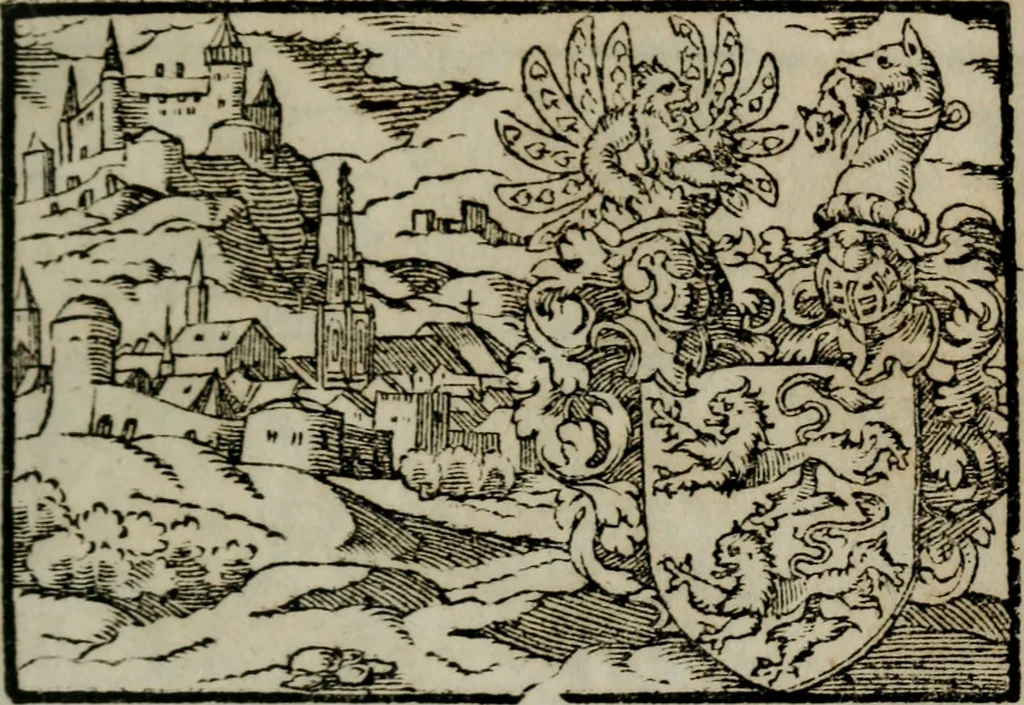 An illustration from Emblemata physico-ethica, hoc est, Naturae morum moderatricis picta praecepta : à Nicolao Taurello Montbelgardensi ... observata, & vario conscripta carmine, 1602, leaf 66
