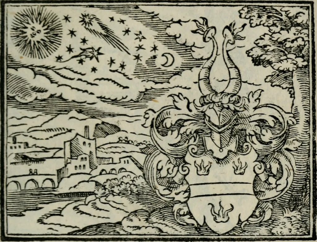 An illustration from Emblemata physico-ethica, hoc est, Naturae morum moderatricis picta praecepta : à Nicolao Taurello Montbelgardensi ... observata, & vario conscripta carmine, 1602, leaf 84