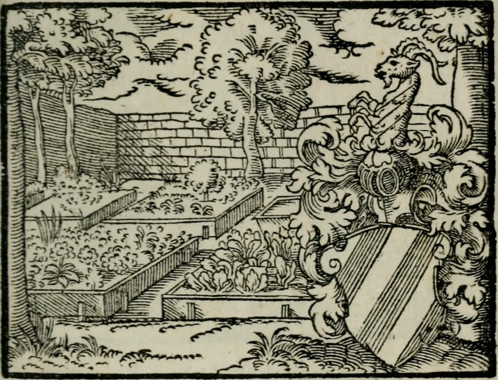 An illustration from Emblemata physico-ethica, hoc est, Naturae morum moderatricis picta praecepta : à Nicolao Taurello Montbelgardensi ... observata, & vario conscripta carmine, 1602, leaf 90