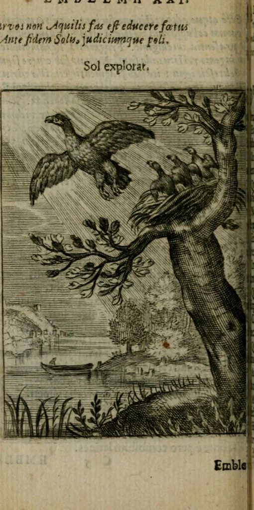 An illustration from Emblemata politica, 1632, leaf 69