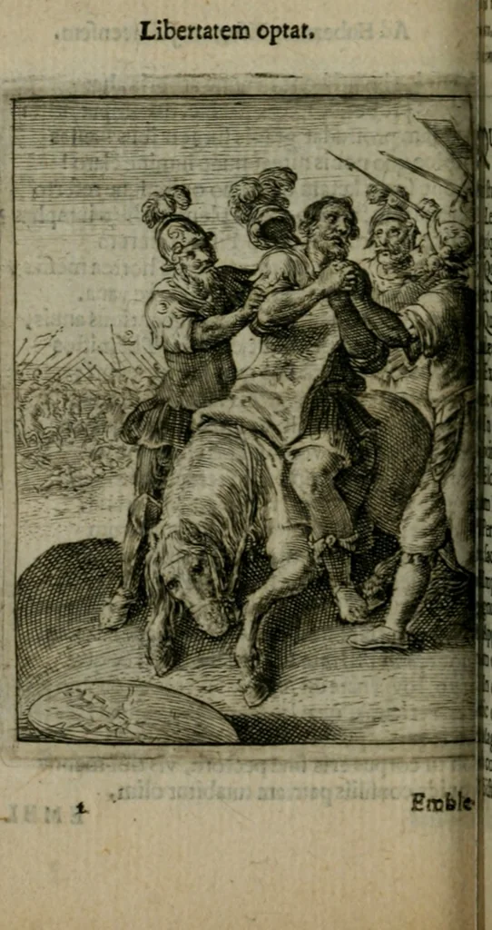 An illustration from Emblemata politica, 1632, leaf 79