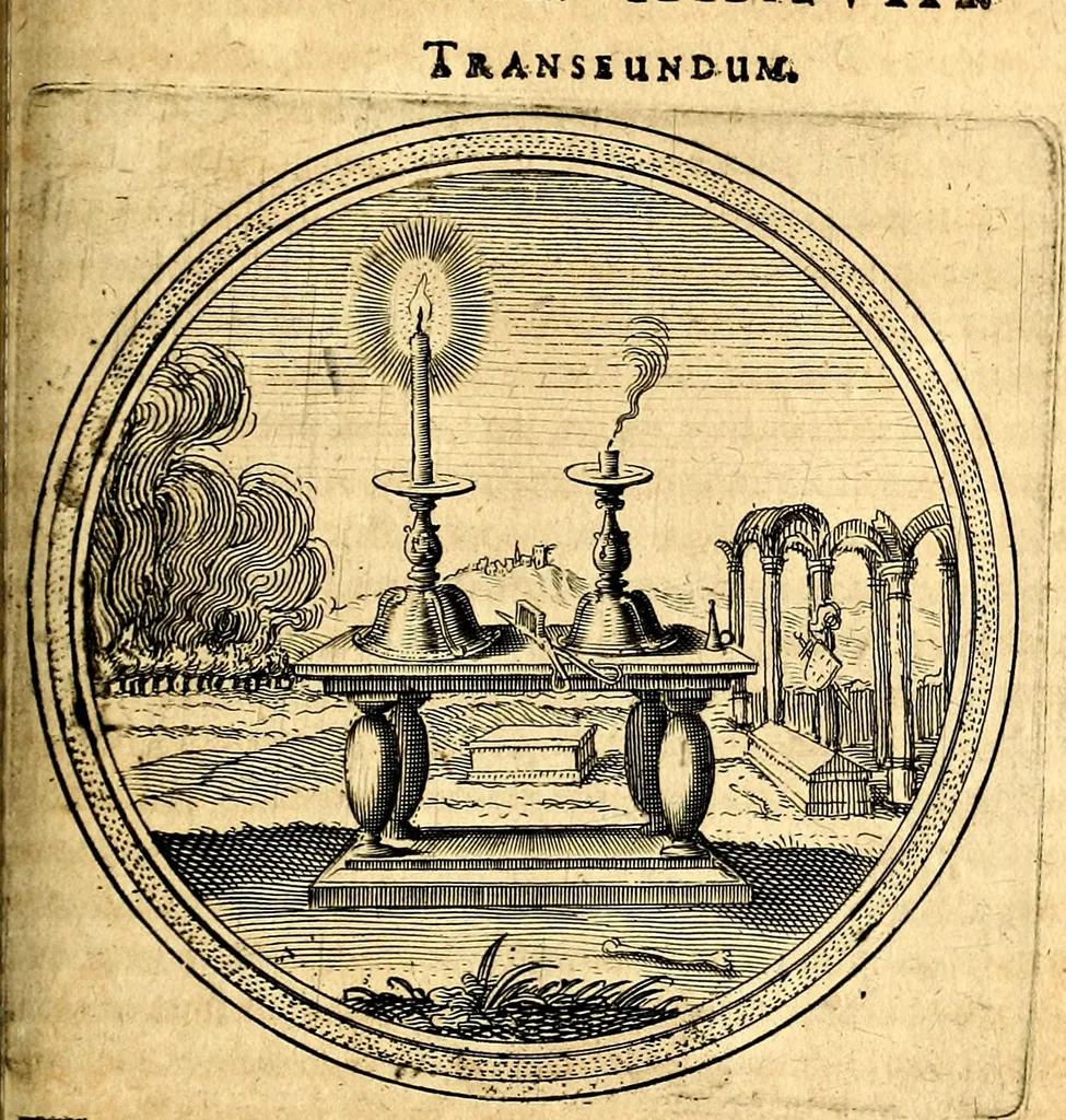 An illustration from Emblemata politica. Quibus ea, quae ad principatum spectant breviter demonstrantur singulor vero explicatio fusius proponitur. Opus novum, 1618, leaf 162