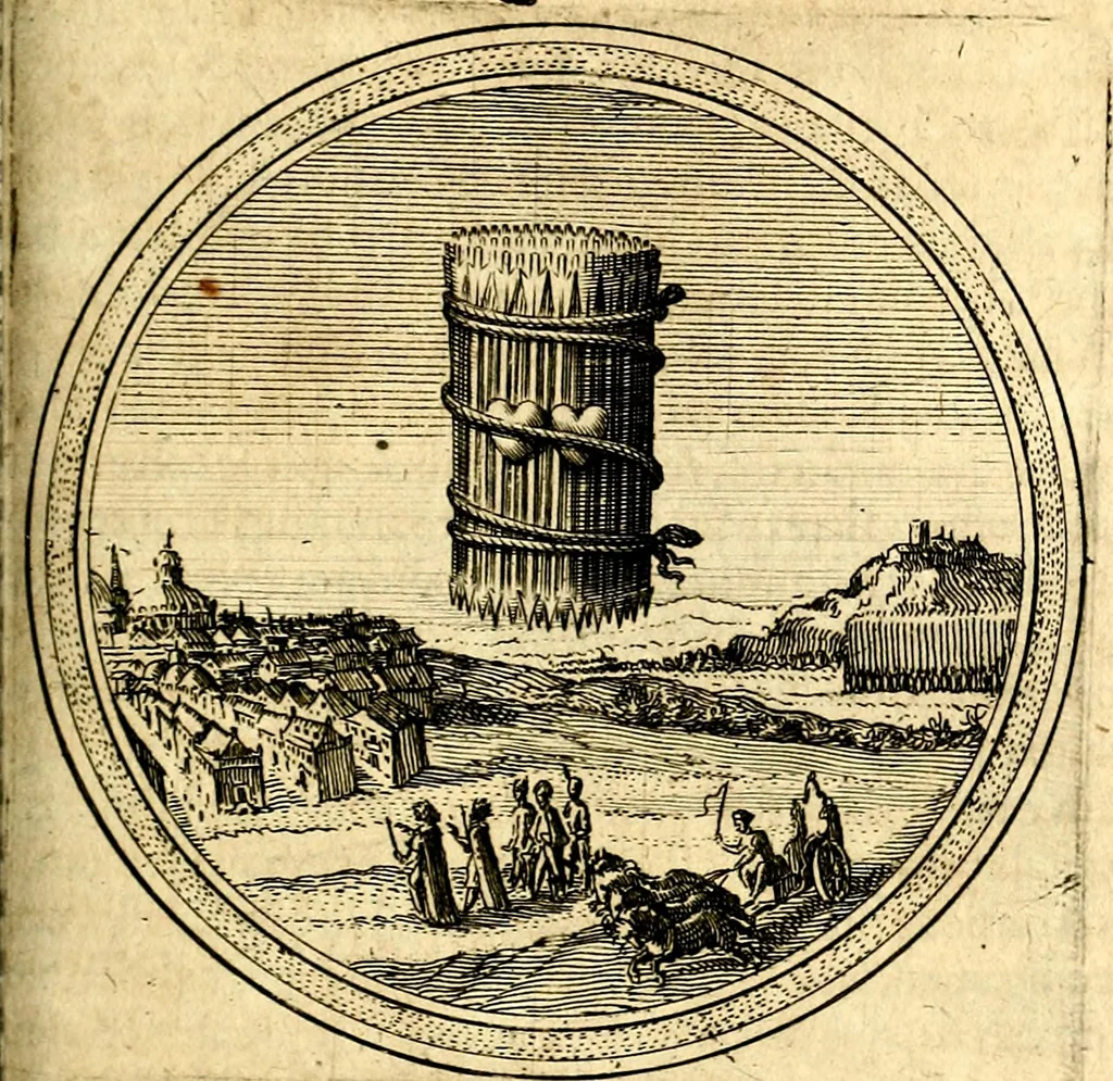 An illustration from Emblemata politica. Quibus ea, quae ad principatum spectant breviter demonstrantur singulor vero explicatio fusius proponitur. Opus novum, 1618, leaf 178