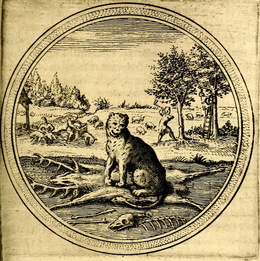 An illustration from Emblemata politica. Quibus ea, quae ad principatum spectant breviter demonstrantur singulor vero explicatio fusius proponitur. Opus novum, 1618, leaf 182